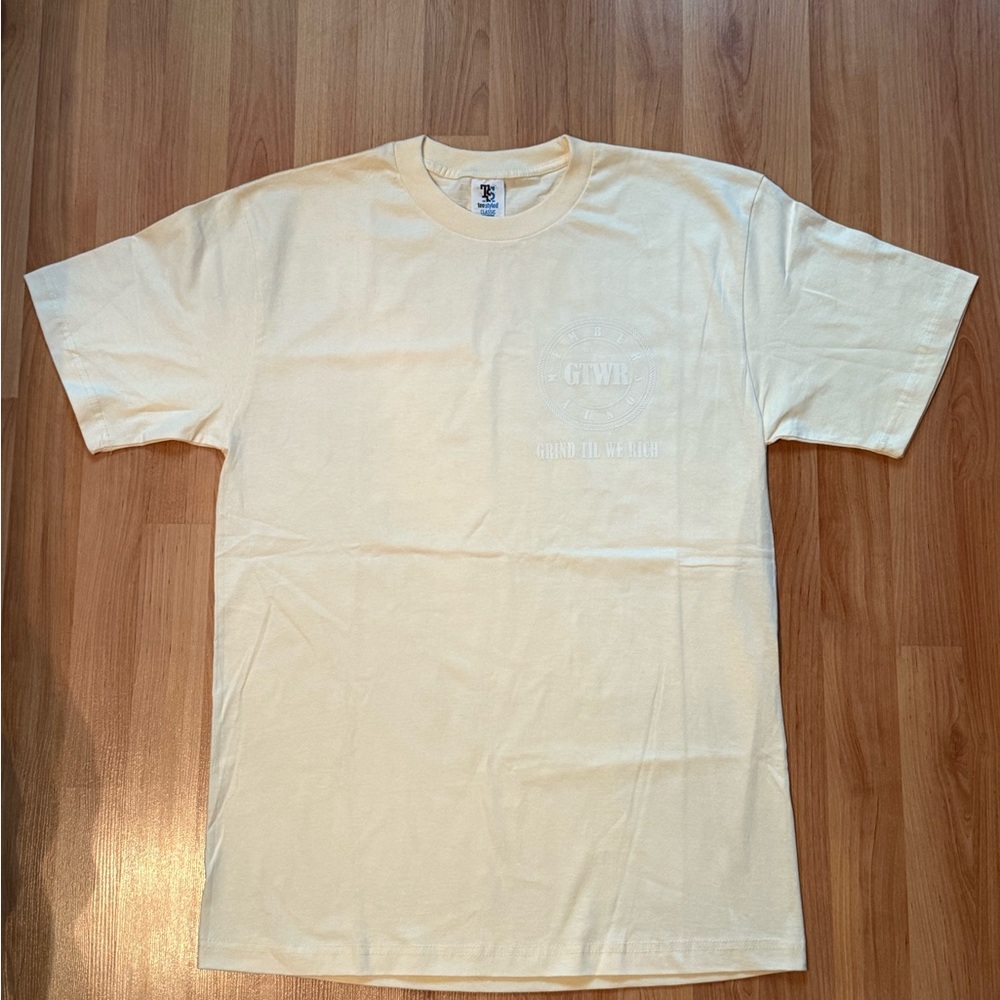 Grind Til We Rich GTWR Graphic Tee Cream Size L | New Streetwear